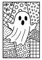 Vorschau - Mal- und Bastelvorlagen - Halloween Pop Art Ausmalbilder (Kunst / Vertretung) - Seite 2