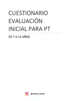 Vista previa - Para docentes: organización, planificación y formación - EVALUACIÓN INICIAL ÁREAS DE DESARROLLO_ DE 7 A 12 AÑOS - Portada