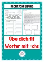 Vorschau - Arbeitsblätter - Übe dich fit! Wörter mit -chs - Deckblatt