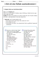 Vorschau - Arbeitsblätter - Den Inhalt von Balladen erschließen Balladen: "Der Handschuh" von Friedrich Schillerpdf - Seite 3