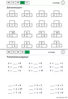 Vorschau - Arbeitsblätter - Arbeitspläne Rechnen bis 10 - Hausaufgaben / Distanzlernen - Seite 3