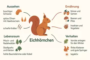 Vorschau - Arbeitsblätter - Arbeitsblatt zum Thema "Eichhörnchen" + Onlineübung & MP3 + Mindmap + Infografik - Seite 2