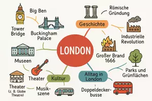 Vorschau - Arbeitsblätter - Arbeitsblatt "London" + Onlineübung & MP3 + Mindmap + Infografiken - Seite 2