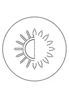 Vorschau - Arbeitsblätter - runde Prickelbilder / Fensterbilder Thema Sonnen - Grundschule - Bastelvorlagen - Seite 2