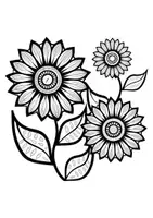 Vorschau - Mal- und Bastelvorlagen - Mandalas Thema Sonnenblumen - Grundschule - Bastelvorlagen - Seite 2