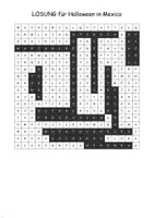 Vorschau - Arbeitsblätter - Word Search Halloween in Mexico - Seite 1