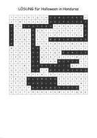 Vorschau - Arbeitsblätter - Word Search Halloween in Honduras - Seite 1