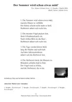 Vorschau - Arbeitsblätter - Der Sommer wird schon etwas müd - RJ Gross (Lied) - Seite 2