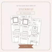 Vorschau - Stundenentwürfe - Steckbrief: Eigen- & Fremdbild - Deckblatt