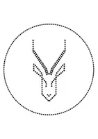 Vorschau - Mal- und Bastelvorlagen - runde Prickelbilder / Fensterbilder Thema Gazellen - Grundschule - Bastelvorlagen - Seite 2