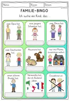 Vorschau - Arbeitsblätter - Meine Familie Klasse 1-2 BINGO / Sachunterricht Ethik DaZ - Seite 3