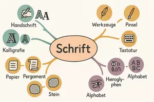 Vorschau - Arbeitsblätter - Lernposter + Arbeitsblatt "Schrift" + Onlineübung & MP3 + Mindmap + Infografik - Seite 3