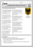 Vorschau - Arbeitsblätter - Quellenanalyse | Was ist des Deutschen Vaterland? - Seite 1