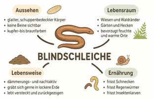 Vorschau - Arbeitsblätter - Arbeitsblatt zum Thema "Blindschleiche" + Onlineübung & MP3 + Mindmap + Infografik - Seite 2