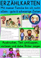 Vorschau - Fördermaterial/Inklusion - Meine Familie ist wichtig Klasse 1-2 ERZÄHLKARTEN - Deckblatt