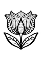 Vorschau - Arbeitsblätter - Mandalas Thema Tulpen - Grundschule - Bastelvorlagen - Seite 3
