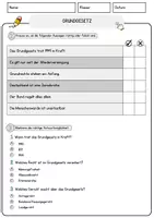 Vorschau - Arbeitsblätter - Grundgesetz Politik & Sozialkunde Lesetext mit Richtig/Falsch-, Multiple-Choice- und offenen Fragen - Seite 2