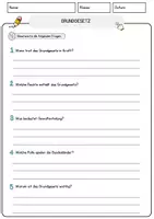 Vorschau - Arbeitsblätter - Grundgesetz Politik & Sozialkunde Lesetext mit Richtig/Falsch-, Multiple-Choice- und offenen Fragen - Seite 3