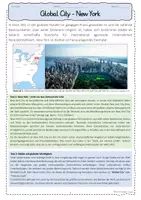 Vorschau - Arbeitsblätter - AB4 Global City Cities globale Stadt New York Globalisierung - Seite 2