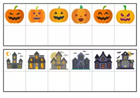 Aperçu - Apprentissages en autonomie - discrimination visuelle halloween - Page de couverture