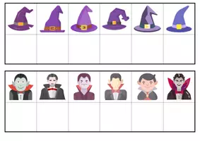 Aperçu - Apprentissages en autonomie - discrimination visuelle halloween - Page 1