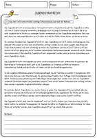 Vorschau - Arbeitsblätter - Jugendstrafrecht Politik & Sozialkunde Lesetext mit Richtig/Falsch-, Multiple-Choice- und offenen Fragen - Seite 1