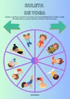 Vista previa - Manualidades / Dibujos para colorear - Ruletas para colorear y jugar – Bienestar, yoga y emociones - página 1