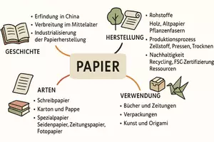 Vorschau - Arbeitsblätter - Arbeitsblatt "Papier" + Onlineübung & MP3 + Mindmap + Infografik - Seite 2