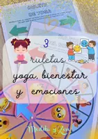 Vista previa - Manualidades / Dibujos para colorear - Ruletas para colorear y jugar – Bienestar, yoga y emociones - Portada