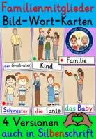 Vorschau - Fördermaterial/Inklusion - Familienmitglieder Tafelmaterial - Meine Familie Wortschatz - Deckblatt