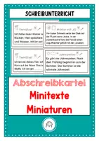Vorschau - Arbeitsblätter - Kurze Abschreibtexte - Deckblatt
