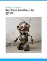 Vorschau - Unterrichtsreihen - Begriff und Grundlagen der Robotik – Informatik-Unterrichtsmaterial Sek I - Deckblatt