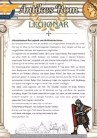 Vorschau - Arbeitsblätter - Antikes Rom - Der Legionär - Klasse 6 - Deckblatt