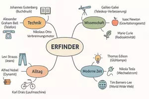 Vorschau - Arbeitsblätter - Arbeitsblatt zum Thema "Erfinder" + Onlineübung & MP3 + Mindmap + Infografik - Seite 3