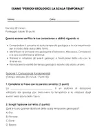 anteprima - Compiti in classe/Test - Esame: La scala temporale geologica (periodi geologici) - Pagina 1