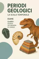 anteprima - Compiti in classe/Test - Esame: La scala temporale geologica (periodi geologici) - Pagina di copertina