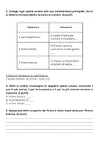 anteprima - Compiti in classe/Test - Esame: L'evoluzione dell'uomo le prime specie umane - Pagina 2