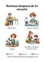 Vista previa - Tarjetas / Manipulativos - PICTOGRAMAS DE NIÑOS - página 3