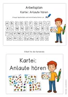 Vorschau - Arbeitsblätter - Anlaute hören (37 Karten zu allen Buchstaben) - Seite 2