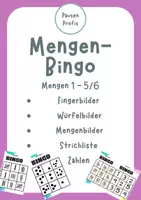 Vorschau - Spiele - Mengen- Bingo (Würfelspiel für die Mengen 1-5) - Deckblatt