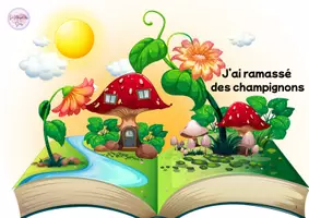Aperçu - Préparation de séance / Séance complète - kamishibai J’ai ramassé des champignons - Page de couverture