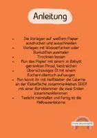 Vorschau - Mal- und Bastelvorlagen - Halloweenwindlichter basteln mit dem Öltrick - Seite 1