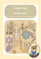 Vorschau - selbst erstellte Cliparts/Grafiken - Religion Cliparts: Judentum - 11 einsatzbereite Symbole - Deckblatt