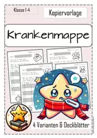 Vorschau - Anderer Materialtyp - Krankenmappe/ Krankenpost Kopiervorlage - Deckblatt - Deckblatt