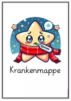 Vorschau - Anderer Materialtyp - Krankenmappe/ Krankenpost Kopiervorlage - Deckblatt - Seite 1