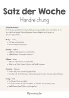 Vorschau - Arbeitsblätter - Satz der Woche (3. - 4. Klasse) - Seite 2