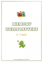 anteprima - Flashcard - Memory delle lettere - Carte didattiche per giocare ed imparare - Pagina di copertina