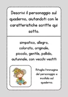anteprima - Esercizi - Descrizioni guidate sull'autunno - Pagina 1