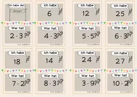 Vorschau - Spiele - Zweierset: Ich habe, wer hat...? Kleines Einmaleins - Seite 2