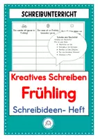 Vorschau - Arbeitsblätter - Kreative Schreibaufgaben zum Thema: Frühling - Deckblatt